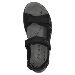 Sandały męskie Josef Seibel ARLO 02 skórzane czarny 57202 TE10 100