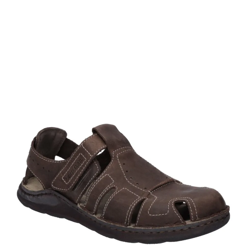 Sandały męskie Josef Seibel MAVERICK 01 skórzane brązowy 27101 6613 380