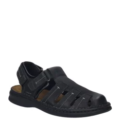 Sandały męskie Josef Seibel MAX 92 skórzane czarny 10992 TE21 100