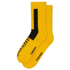 Skarpety Dr. Martens DOUBLE DOC SOCKS Organic Cotton Blend Yellow Black AC742756