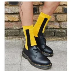Skarpety Dr. Martens DOUBLE DOC SOCKS Organic Cotton Blend Yellow Black AC742756