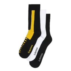 Skarpety Dr. Martens DOUBLE DOC SOCKS 3-PACK Black White Yellow AD057002