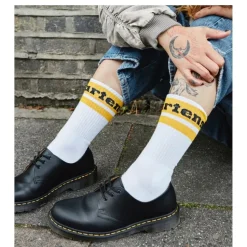 Skarpety Dr. Martens SOCKS ATHLETIC LOGO Organic Cotton Blend White AC681103