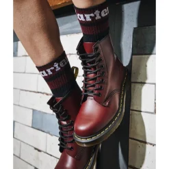 Skarpety Dr. Martens SOCKS ATHLETIC LOGO Black Cherry AC838002