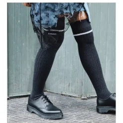 Skarpety Dr. Martens SOCKS MARL LONG Organic Cotton Blend Black AD085001