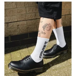 Skarpety Dr. Martens SOCKS VERTICAL LOGO Organic Cotton Blend White AD075100
