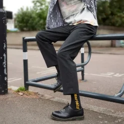Skarpety Dr. Martens SOCKS VERTICAL LOGO ORGANIC Black AD075001