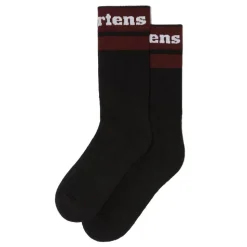 Skarpety Dr. Martens SOCKS ATHLETIC LOGO ORGANIC Black Cherry AC681004
