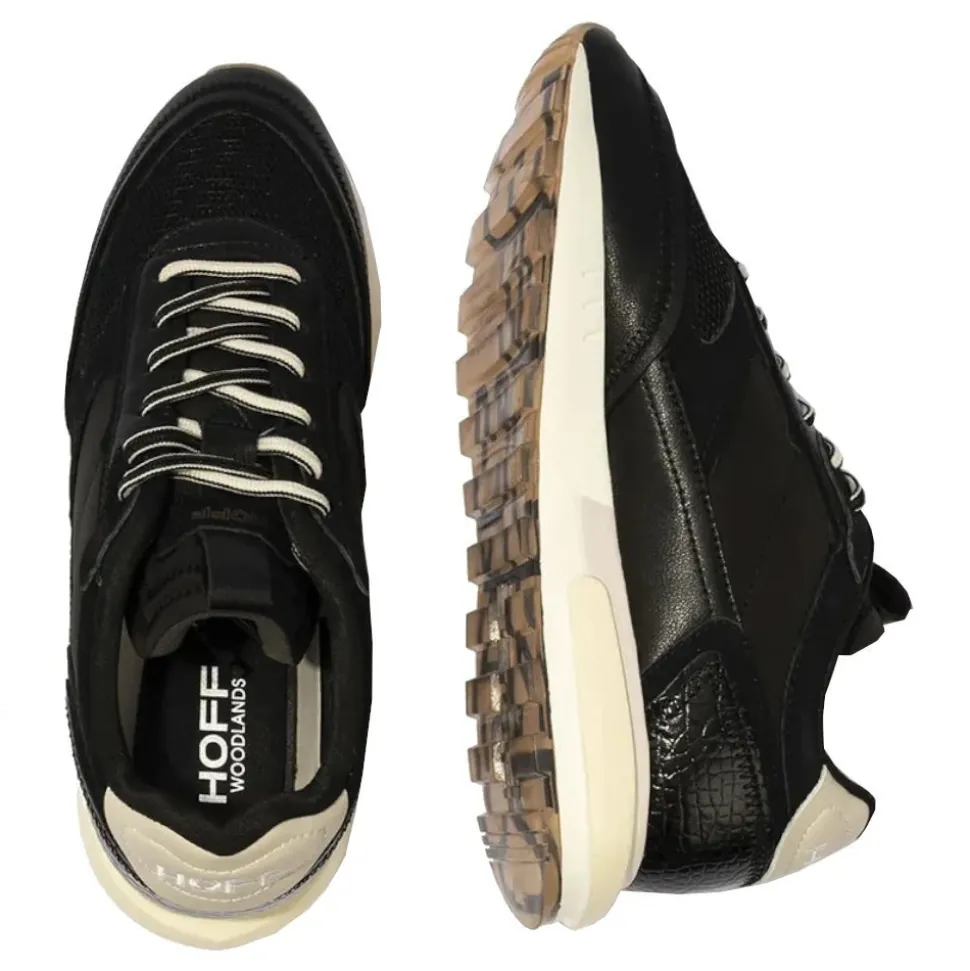 Sneakersy damskie HOFF Woodlands skórzane czarny 22107008