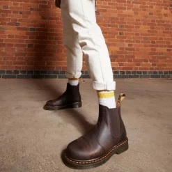 Sztyblety Dr. Martens 2976 YS Dark Brown Crazy Horse + PU 27486201