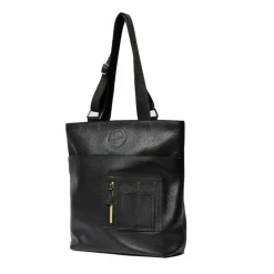 Torba Dr. Martens TOTE BAG Black Milled Nappa Kiev Jacquard Webbing AB031033