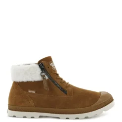 Trapery damskie Palladium PAMPA LP MOSC skórzane brązowy 96469-251 OCIEPLANE
