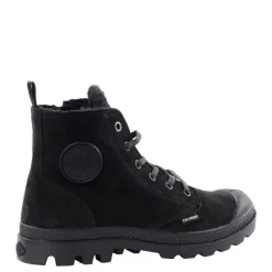 Trapery damskie Palladium PAMPA HI ZIP WL skórzane czarny 95982-010 Ocieplane