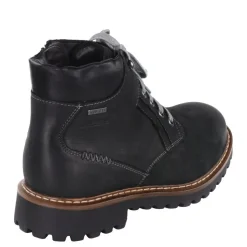 Trapery męskie Josef Seibel CHANCE 39 skórzane czarny 21958 MA994 100 Ocieplane TopDryTEX