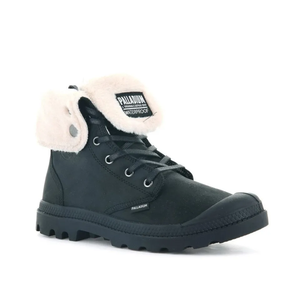 Trapery Palladium BAGGY LEATHER ESS WPS skórzane czarny 77168-008 OCIEPLANE