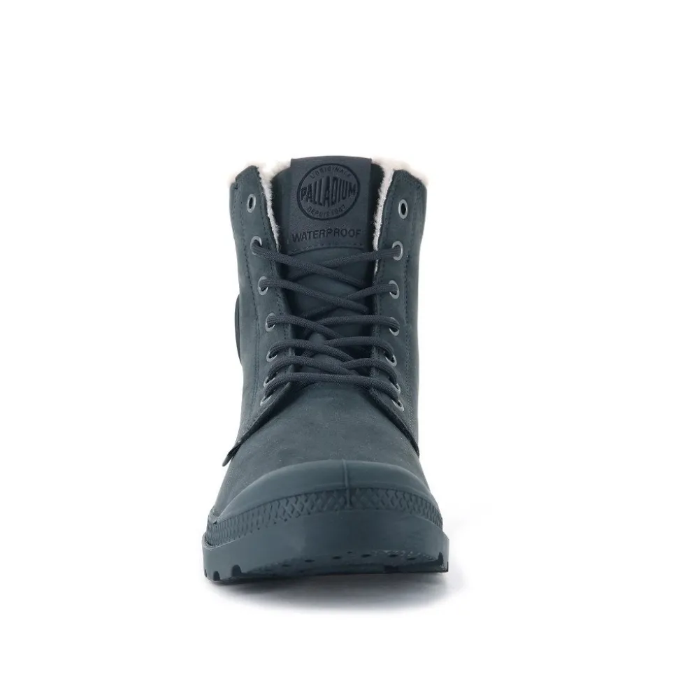 Trapery Palladium PAMPA SPORT CUFF WPS skórzane szary 72992-063 WATERPROOF Ocieplane