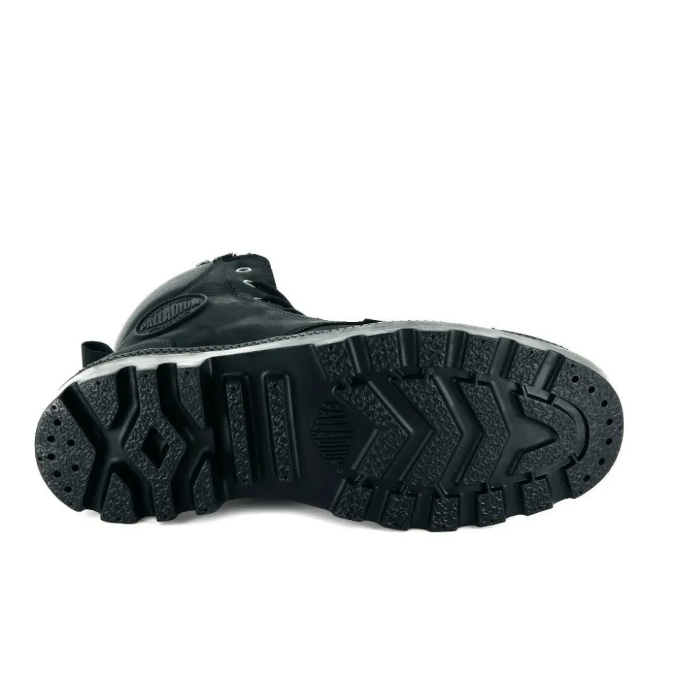 Trapery Palladium PAMPA SPORT CUFF WPS skórzane czarny 72992-010 WATERPROOF Ocieplane