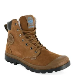 Trapery Palladium PAMPA SPORT CUFF WPS skórzane brązowy 72992-697 WATERPROOF Ocieplane