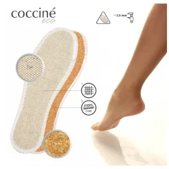 Wkładki Coccine ECO INSOLE 2 LINEN ON CORK