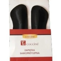 Zapiętki skórzane samoprzylepne czarne
